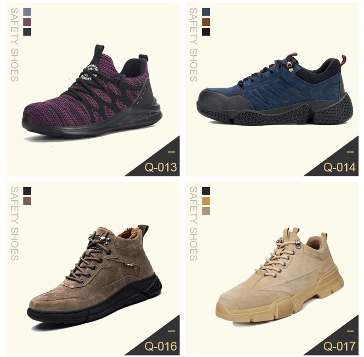  Sport Hiking Look Jogger Brand Steel Toe Work Leather Electrical Safety