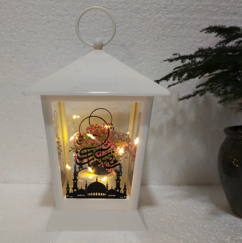 Модный мусульманский праздничный светодиодный фонарь PAFU, внутренний и наружный светодиодный декоративный светильник EID Mubarak, декоративные принадлежности