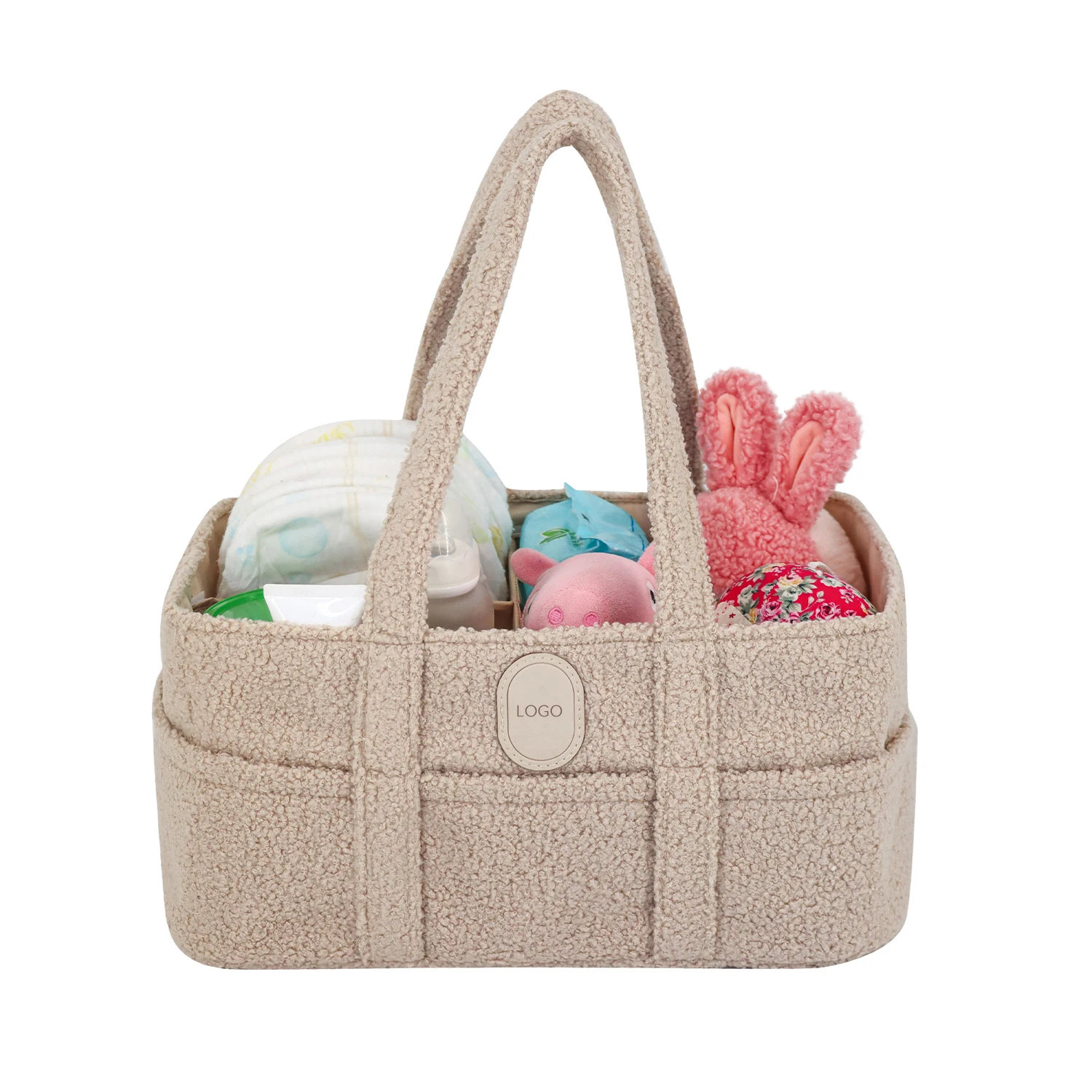 Teddy diaper caddy mommy bag Multilayer multifunctional diaper bag for baby