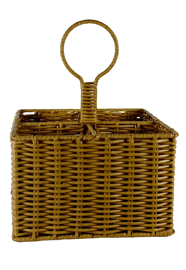 The outdoor picnic basket with handle  basket weaving  rattan box mini basket storage