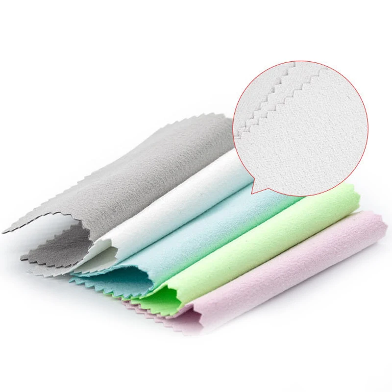 Exquisite and cute microfiber Poli Cleaning Cloth Silver