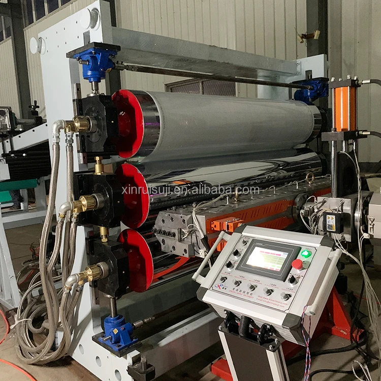 Single Screw Plastic LDPE LLDPE PE Sheet Extrusion Making Machine