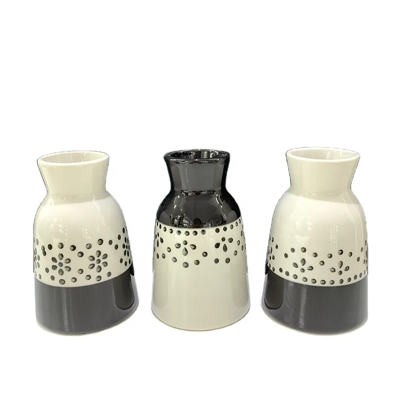 Modern hand-paiting ceramic vases for home decoration home decor item table top ceramic living room home decor mini vase