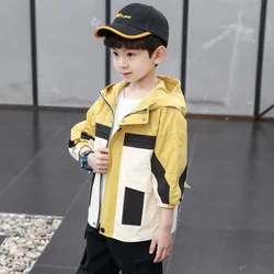 SE6161, оптовая продажа, весеннее Детское пальто, детские куртки для мальчиков, парки, теплое пальто с капюшоном