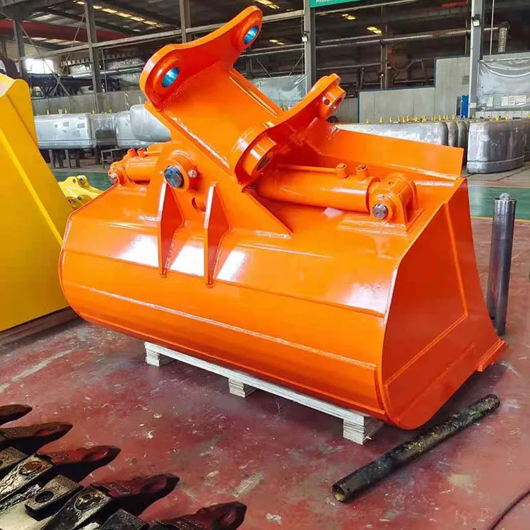 Excavator mud cleaning bucket hydraulic cylinder tilt bucket for EX270 EX285 ZX200