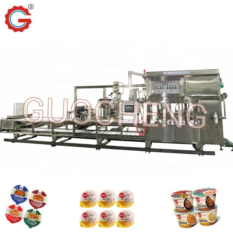 Shantou Factory Liquid Filling Sealing Machine Porridge Bowl Filling Machines