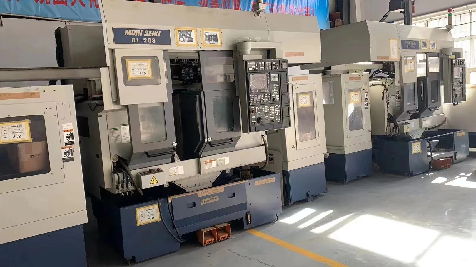 Nangato ti presisionna a Hapon segunda mano Mori Seiki SL-203 металлическом mangproseso iti CNC torno