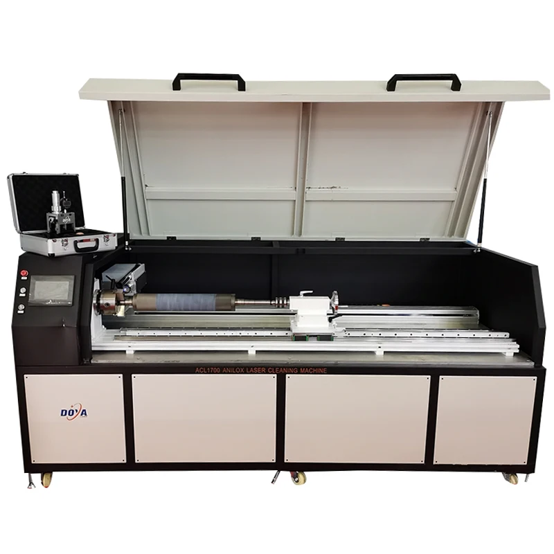 DOYA Hot Sale Raycus Max Source 100W Metal Cleaner Anilox Rollers Laser Cleaning Machine For Rust Removal