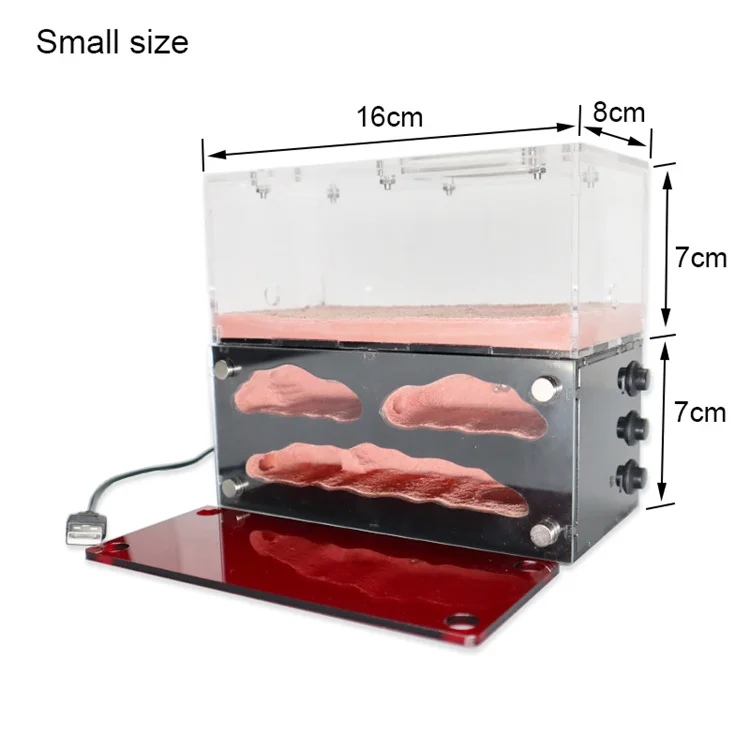 Led Mieren Ant Workshop Cage Castle Breeding Ecological Independent Lights Control Anthill House Farm Ant Nest