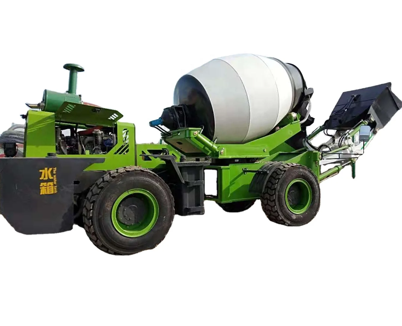 Diesel Engine Mobile 5.5cbm Self Loading Concrete Mixer With Accuracy Load Cell