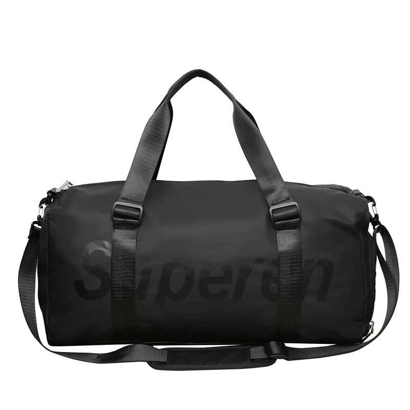 New trendy personality shoulder bag, large-capacity super cool sports fitness bag, short-distance portable travel bag