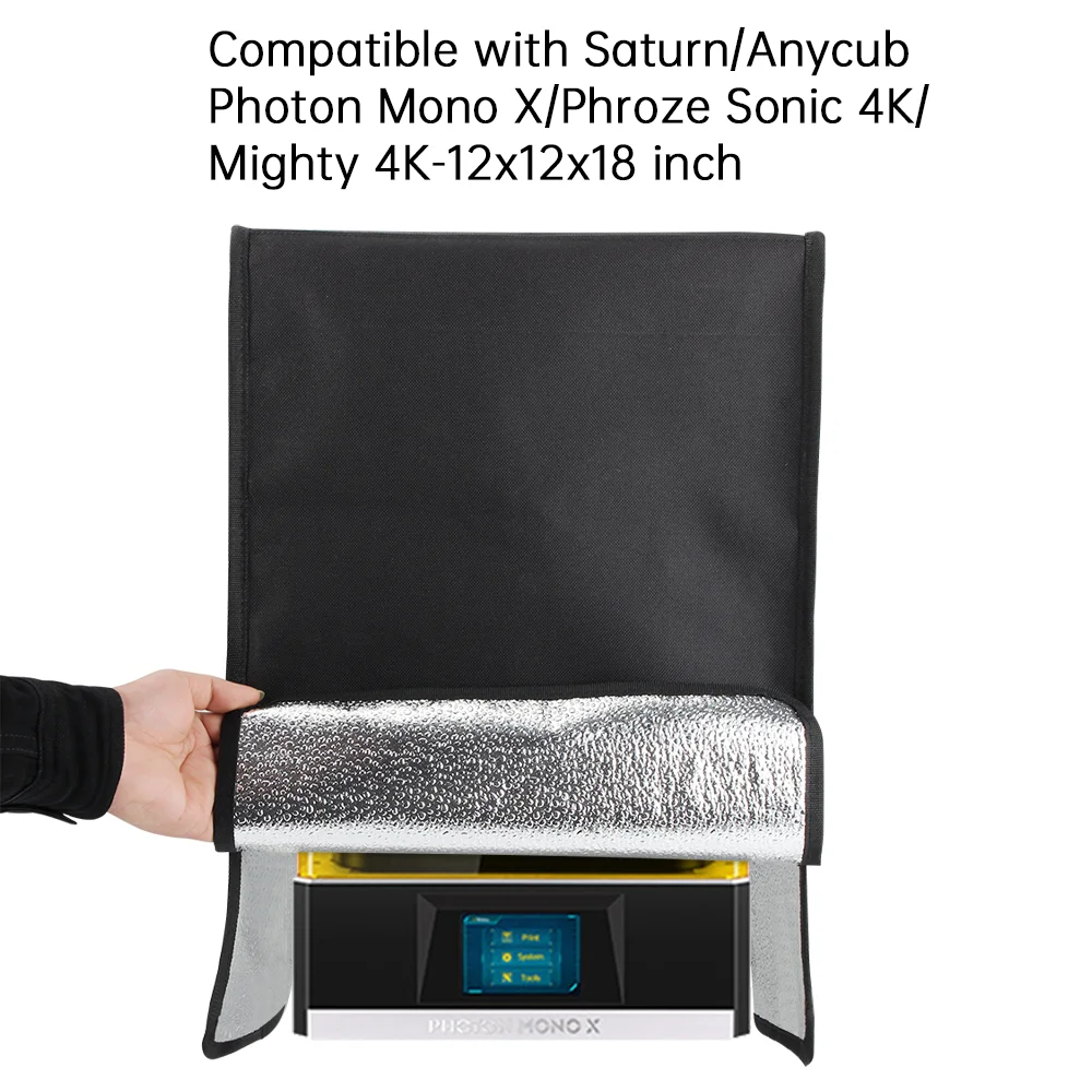 305*305*458mm SLA UV DLP LCD 3D Printer Protective Cover Insulation Cover Enclosure Protect Storage Sleeve  8.9 inch