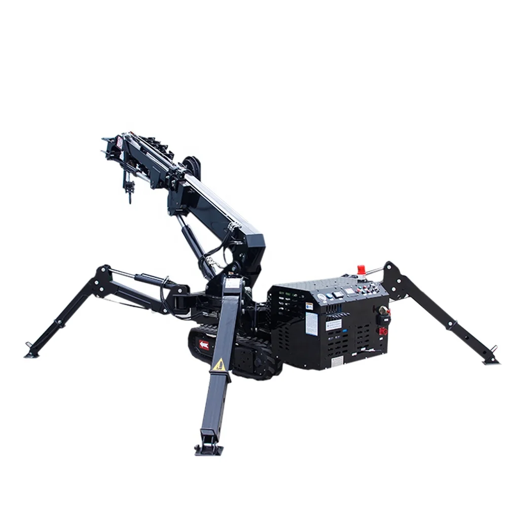 Construction Use 360 Degree Beta Small Mobile Electric Crane Price 3 Ton Mini Spider Crane