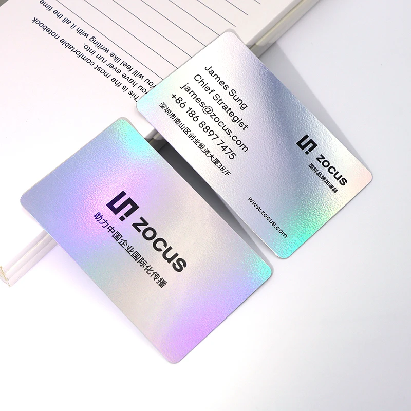 Laser Plastic Print Custom Logo Name Business Visiting Card