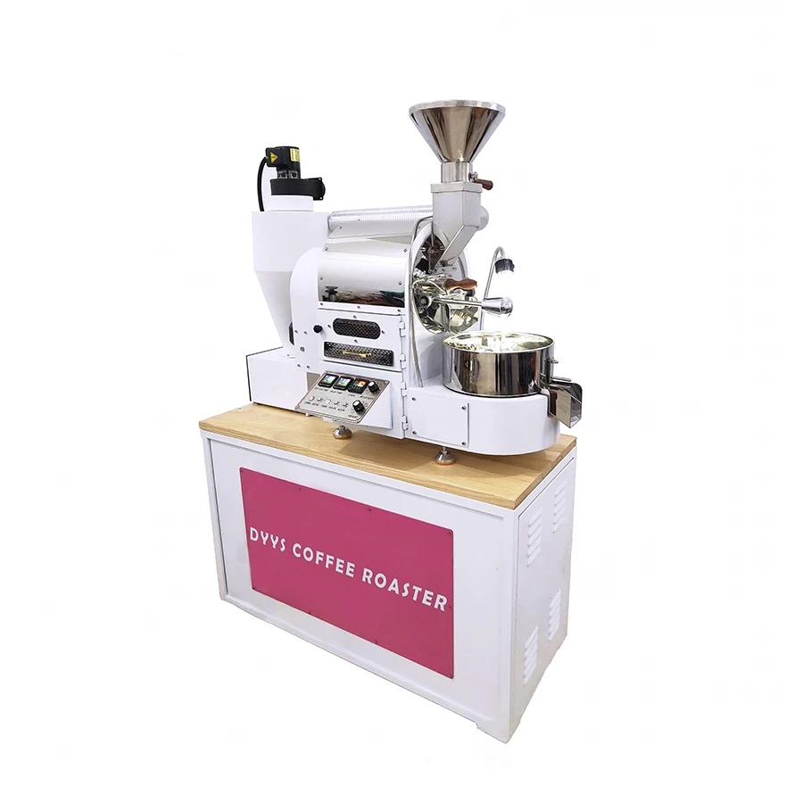BK Coffee Roaster Profesional White Curve 360g Household Cq Automated Dalian Cr-15 Dl-2kg Micro Coffee Roaster 1-2 kg