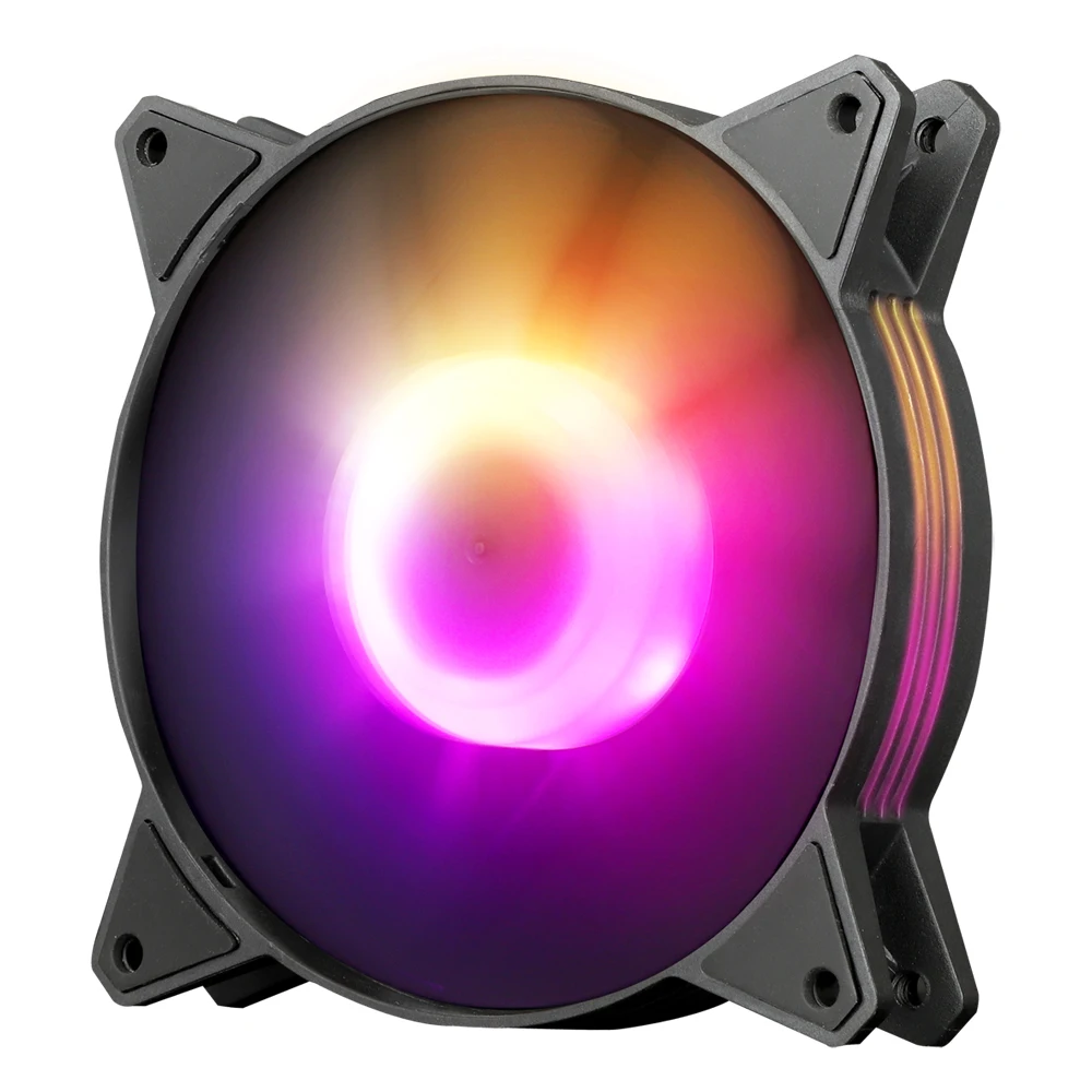 Вентилятор охлаждения Darkflash C6 120 мм 30.8CFM ARGB с эффектом освещения, компьютерный кулер, вентилятор охлаждения компьютера, 4 штырьковых разъема с питанием