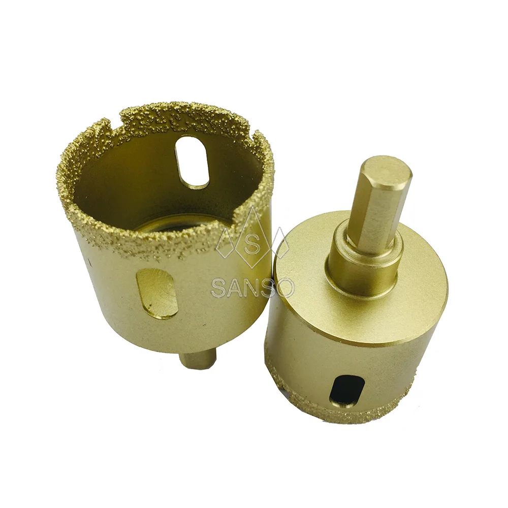 Sanso smoothly cutting vacuum brazed diamond core drill bit porcelain ceramic tile cutting diamond hole saw