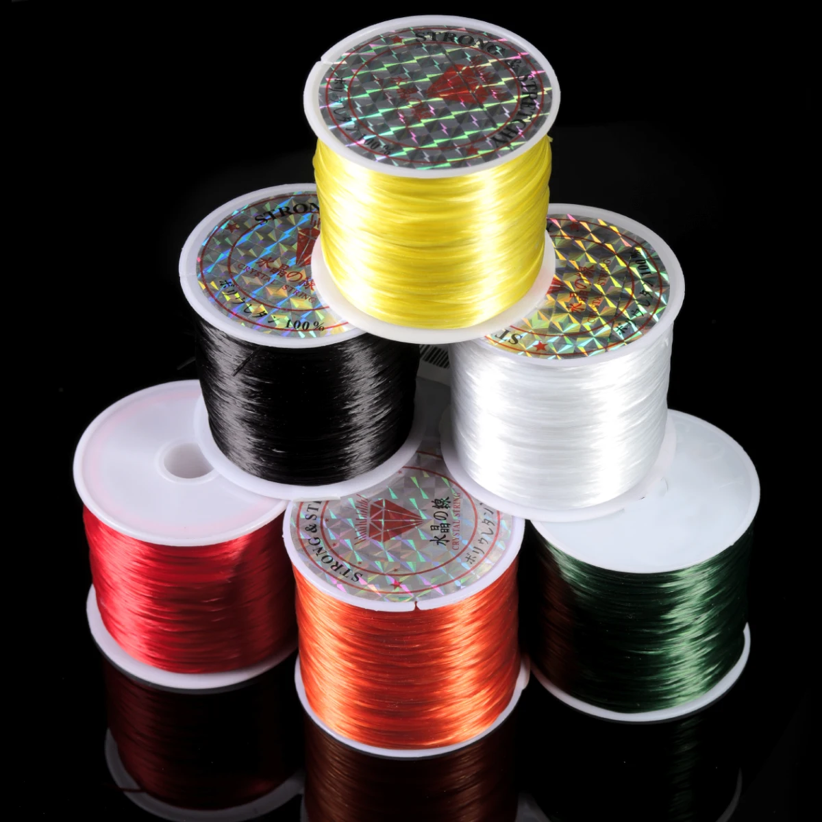 393inch/Roll Strong Elastic Crystal Beading Cord 1mm for Bracelets Stretch Thread String Necklace DIY Jewelry Making Cords Line_35
