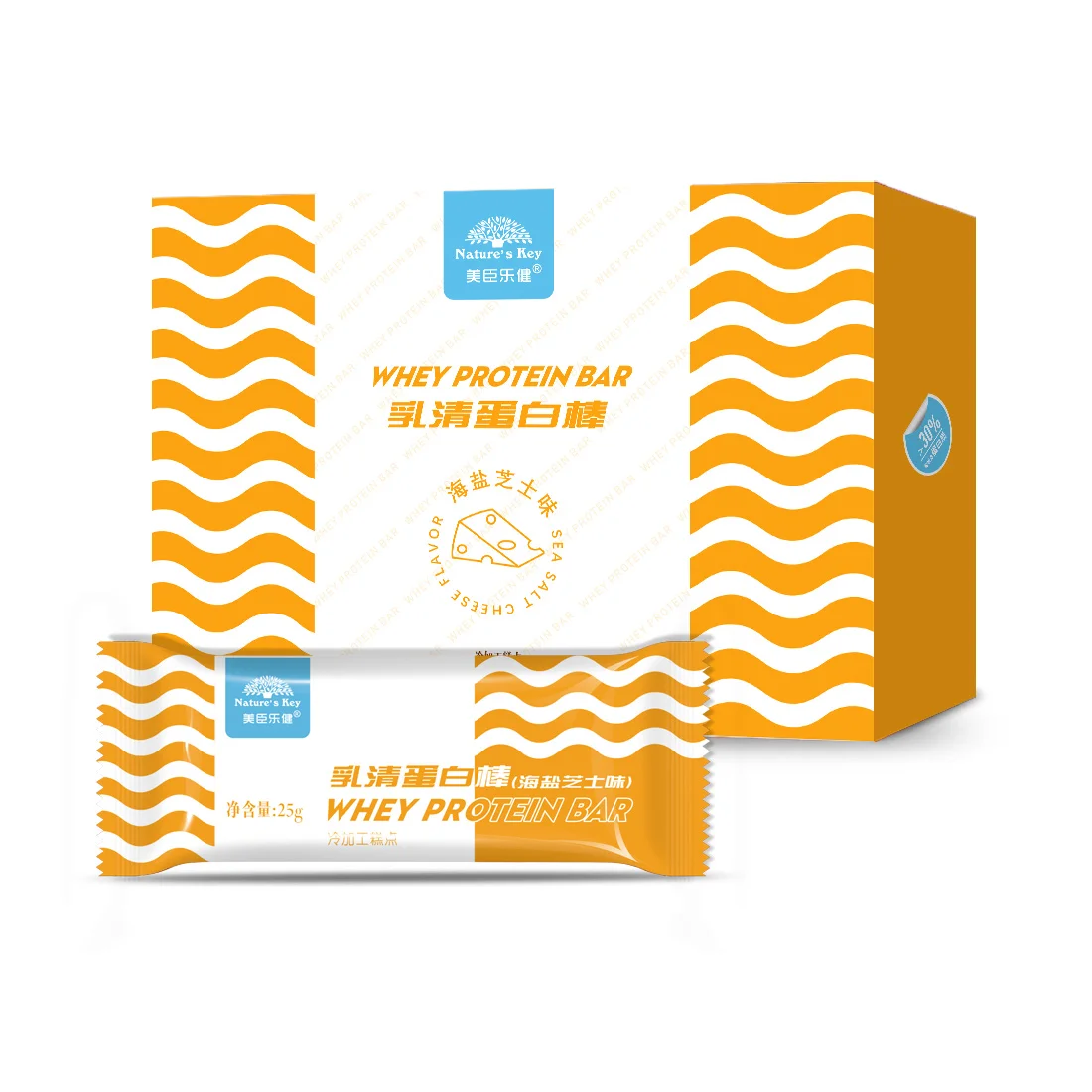 Sea salt cheese flavor energy bar