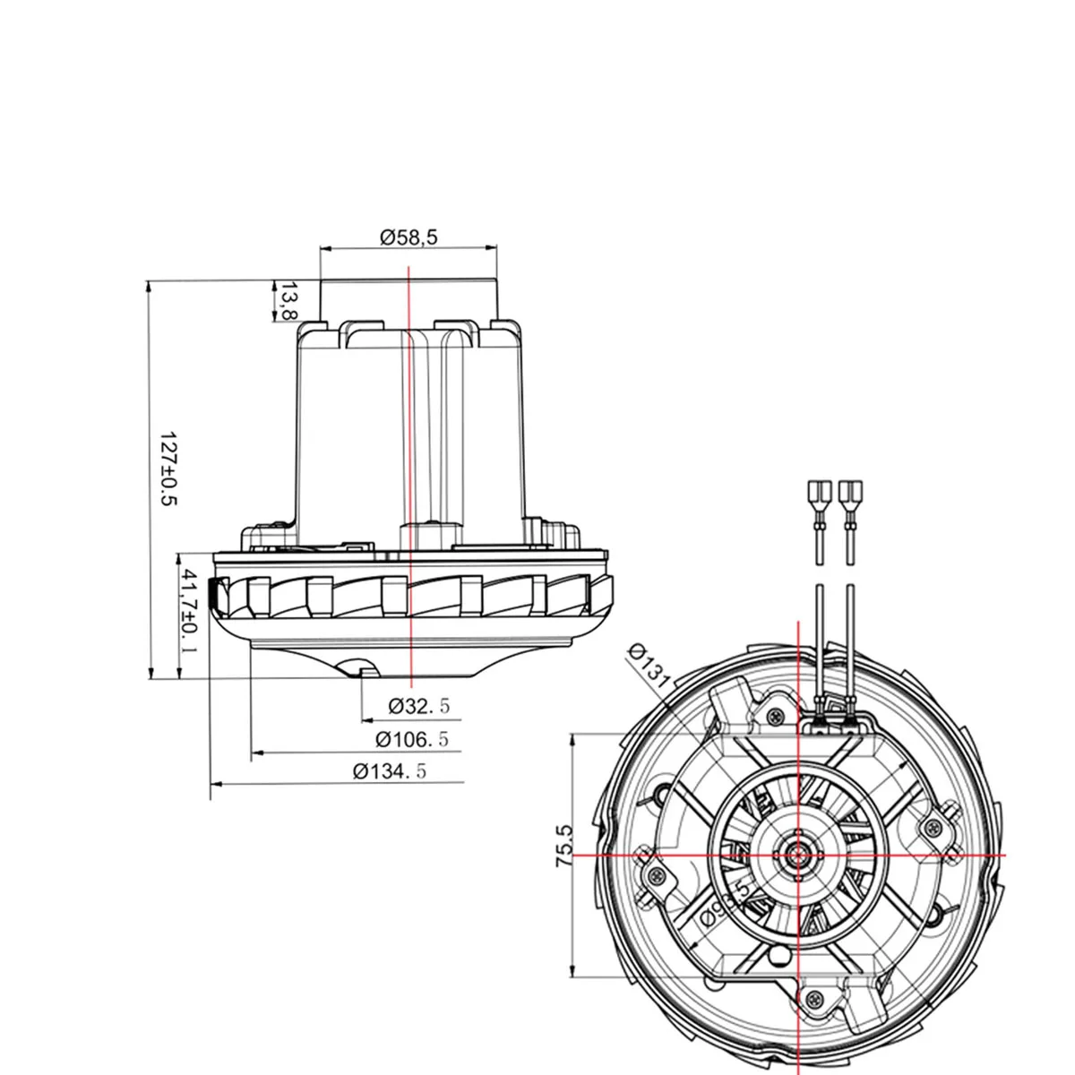 230V V1Z-DW22-PE 1200W Motor For MIRKA 915 Vacuum Cleaner Dry Mill For FESTO CTL26E/36E Replacement
