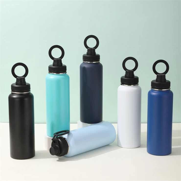 Water Bottle 22oz Magnetic Stainless Steel Gym Bottles,Gym & Car for Phone Holder with Insulated Bottle for iPhone/Android