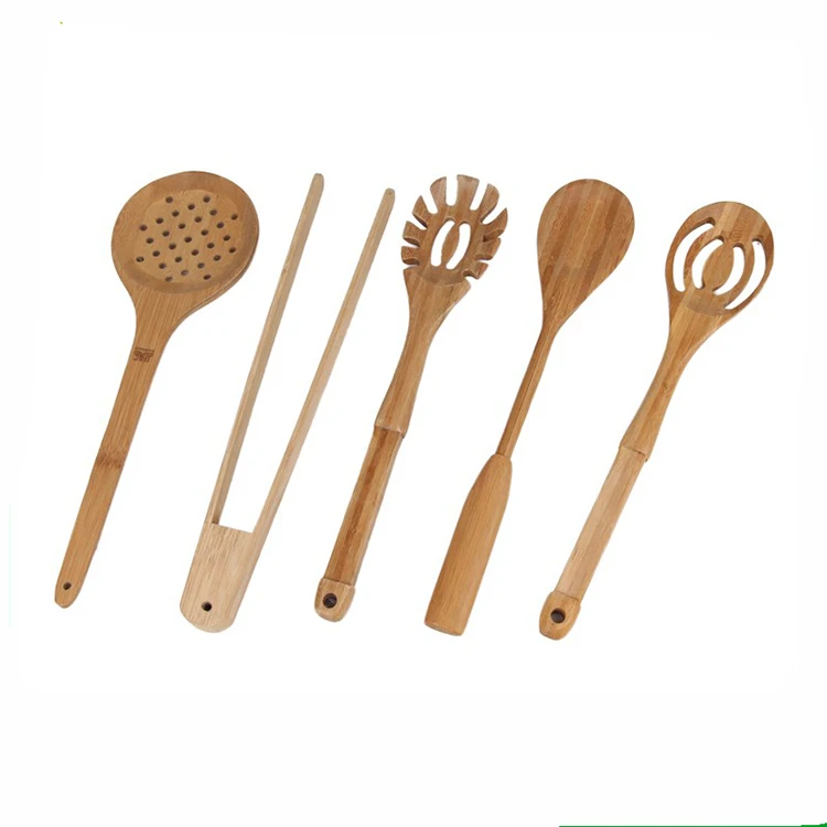 
Hot Sell Eco Friendly Reusable Scoop Wooden Cutlery Bamboo Spoon And Fork 