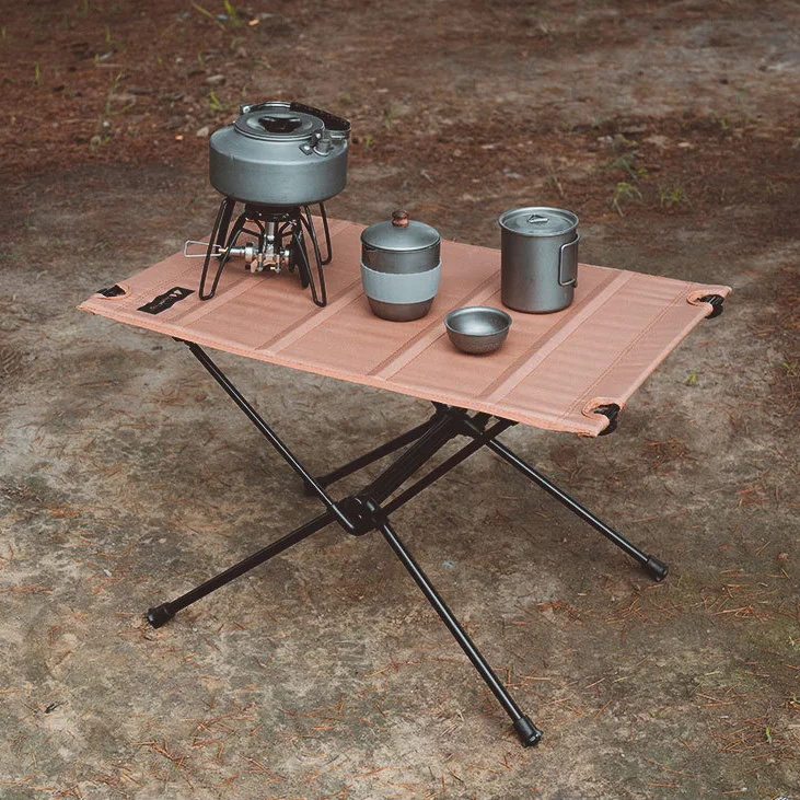 Outdoor Tables Metal High Bar Camping Foldable Portable Side Bbq Picnic Furniture Coffee Folding Dining Set Outdoor Table