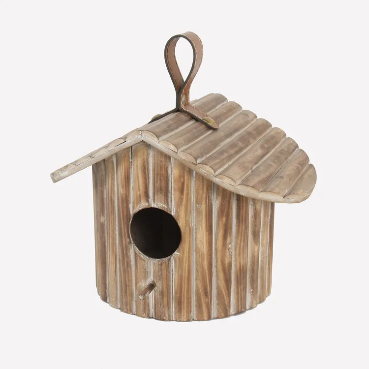 Outdoor Waterproof Wooden Bird Cage House Diy Tree Birdhouse for The Garden