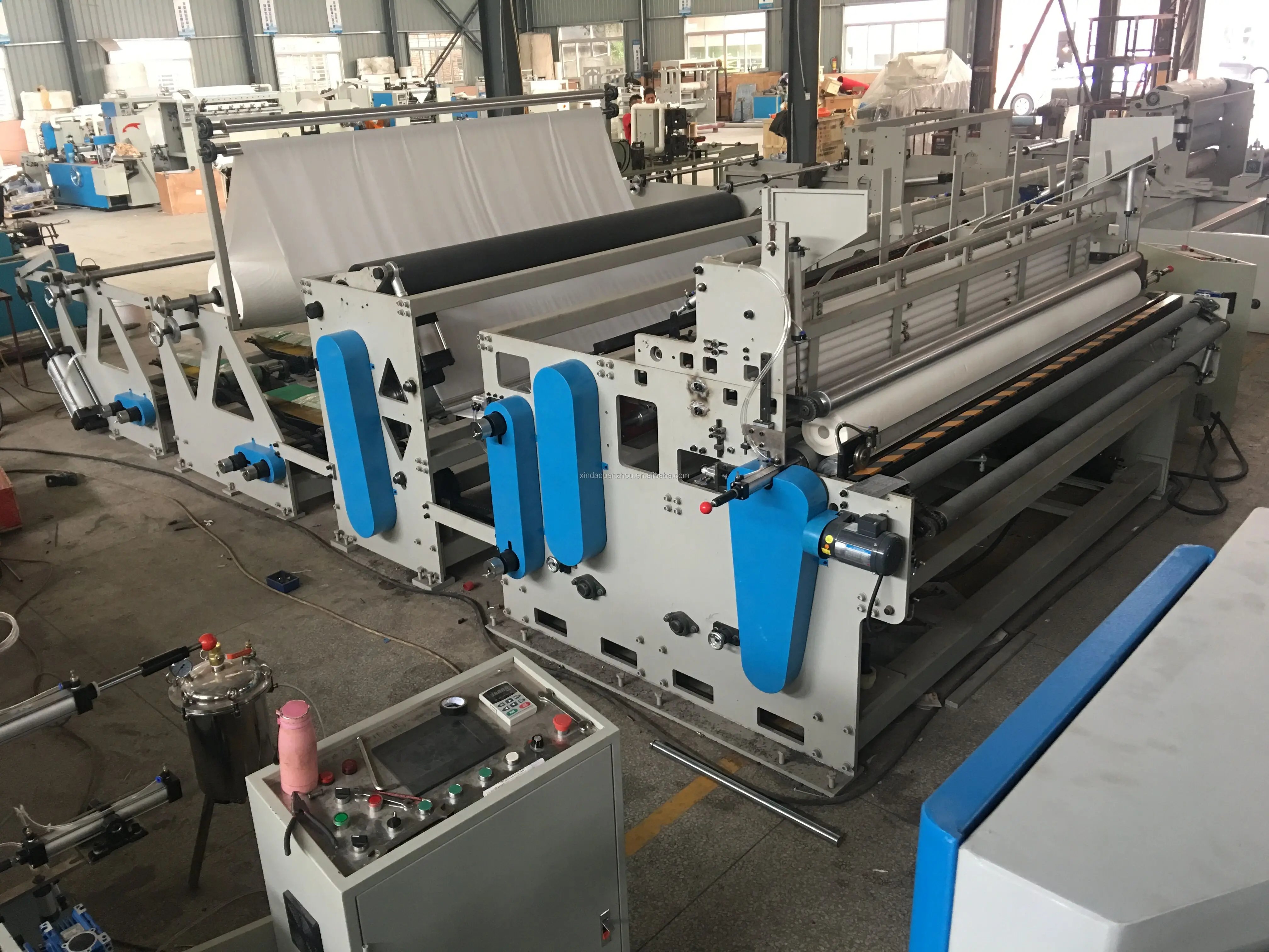 Automatic toilet paper kitchen towel paper machine production line