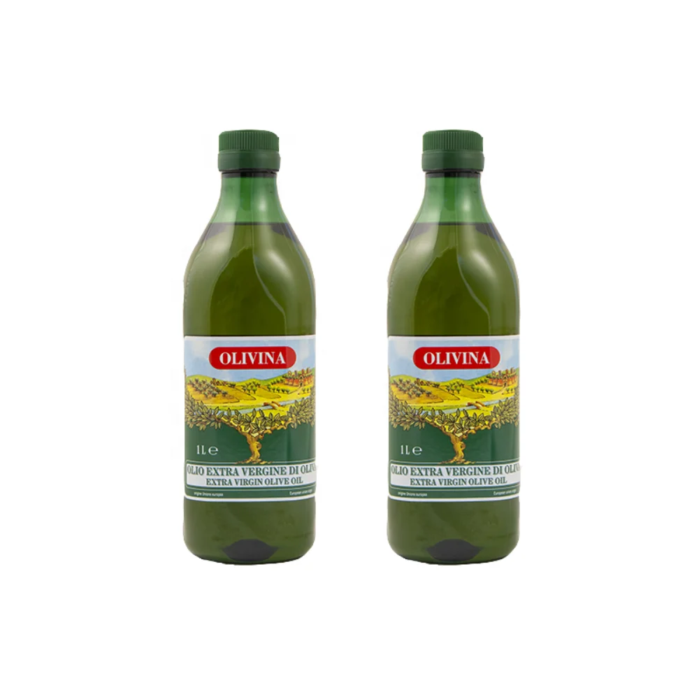 High Quality Pure Spanish Extra Virgin Filtered Olive Oil Bottle 1L PET Italian Rocchi