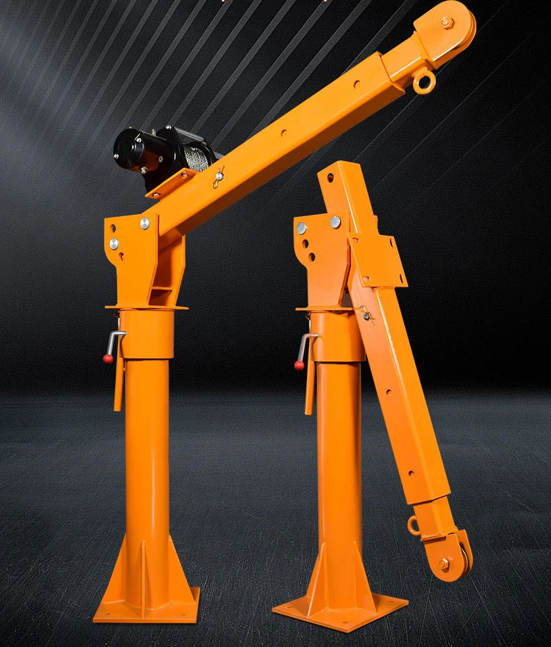 Jib crane 0.5/ 1/ 2 ton jib crane  lifting free standing post mounted folding jib crane for pickup truck