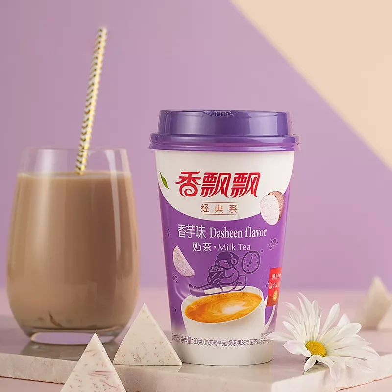 Hot selling milk tea powder 80g instant milk tea powder with various flavors