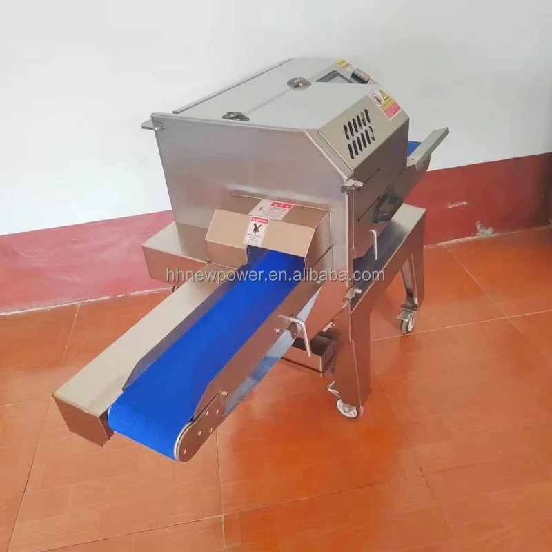 2024 Commercial Automatic Variable Frequency Cooked Meat Salami Sausage Slicer Slicing Machine With Conveyor Belt