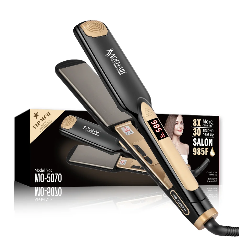 Moehair, новый светодиодный дисплей, плоский утюжок, профессиональный выпрямитель для волос