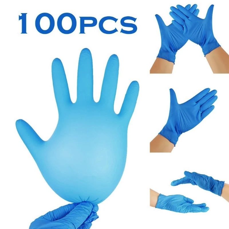 Hot Selling En 374-5 Nitrile Gloves 8 Mil Guantes De Latex O Nitrilo With 100% Safety