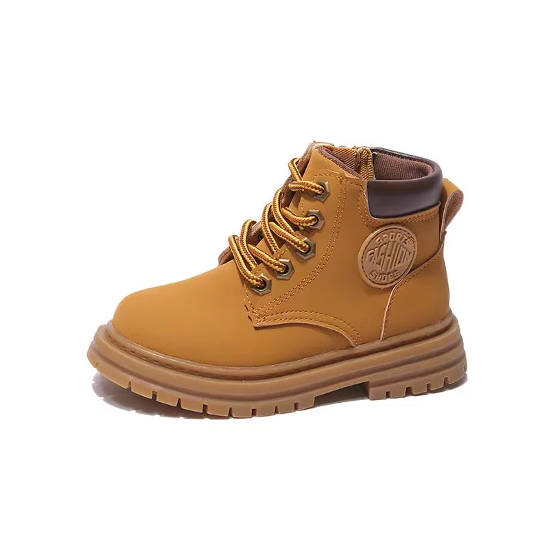 2022 Fashion Trendy All Match Kids Shoes Soft Rubber Sole Middle Boot Classic Martin boots For Kids