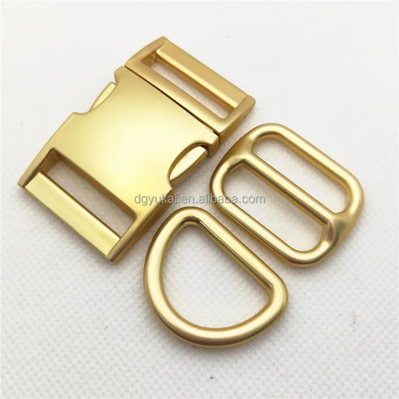 10/15/20/25/32/38/50mm High quality luggage metal buckle with side release buckle and Tri glide