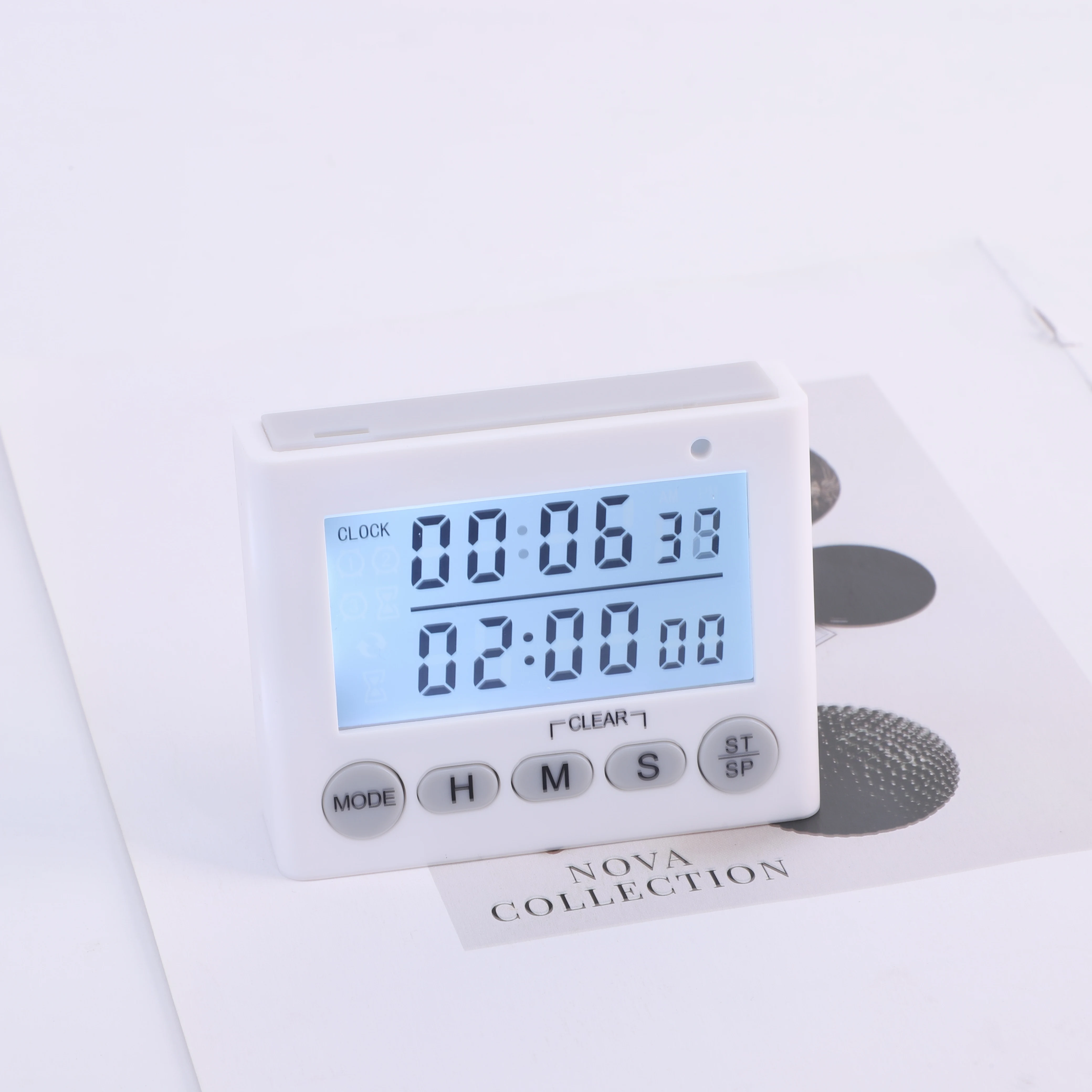 Chargeable USB Large Display Screen Kitchen Timer Digital Timer Square Cooking Countdown Alarm Remind Sleep Stopwatch Clock