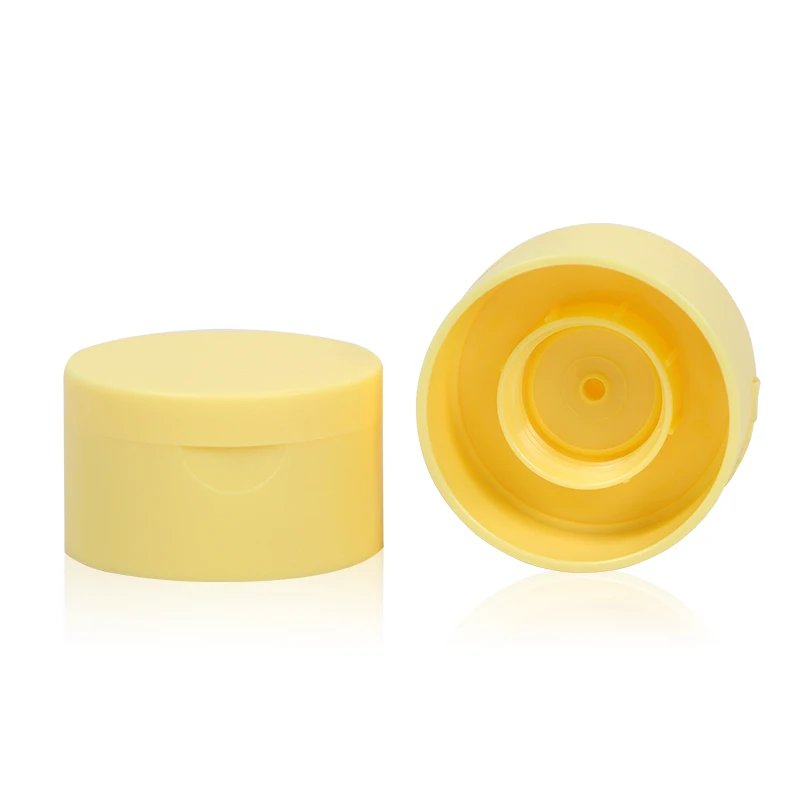 24mm Plastic Double Wall Layer Flip Top Cap Shampoo Bottle Caps Flip Open Lid