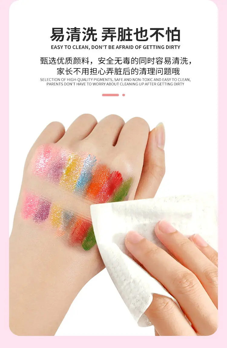 wholesale keybaby children book finger print coloring drawing book for kids with palette water paint kids educational toys