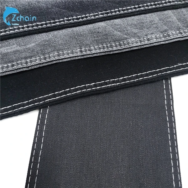 Cheapest twill stretch denim stock lot fabric pakistan denim jeans factory