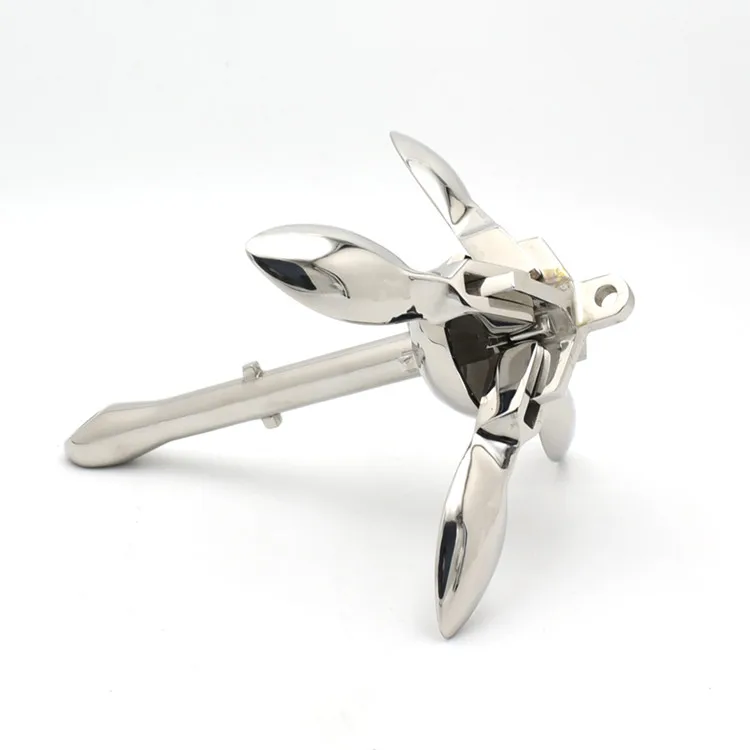 Fashion stainless steel boat accessories folding anker by experienced manufacturer