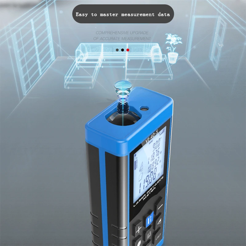 Multi-Function 100m Long Range Laser Distance Meter Mini Digital Length Measuring