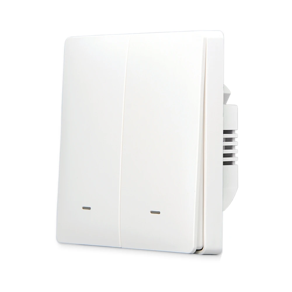 X712A 2-Gang Button EU Standard Wireless Modern Tuya Zigbee Smart Light Switch No Neutral