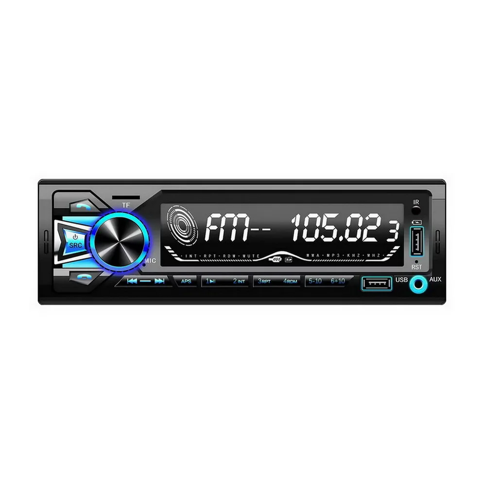 Soundrace Car MP3 Player Stereo Radio with BT In-dash 1 Din FM Aux In Receiver SD USB