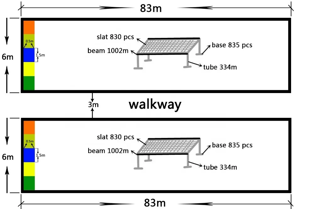 2019 best-selling poultry chicken farm equipment plastic raised slat floor for sale