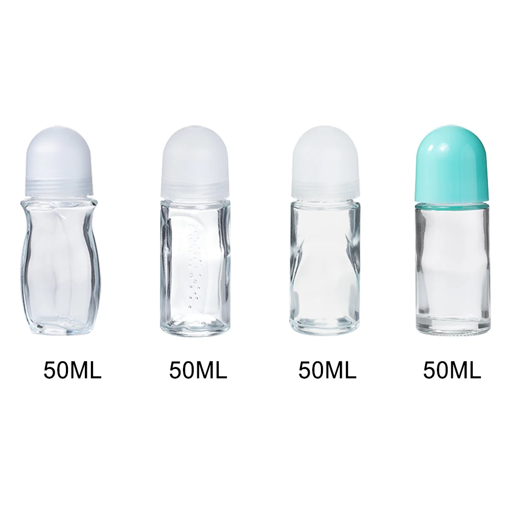 50ml 75ml  90ml Empty Stick Deodorant Roll On Bottle Glass Roller Container  Plastic Glass Bottle