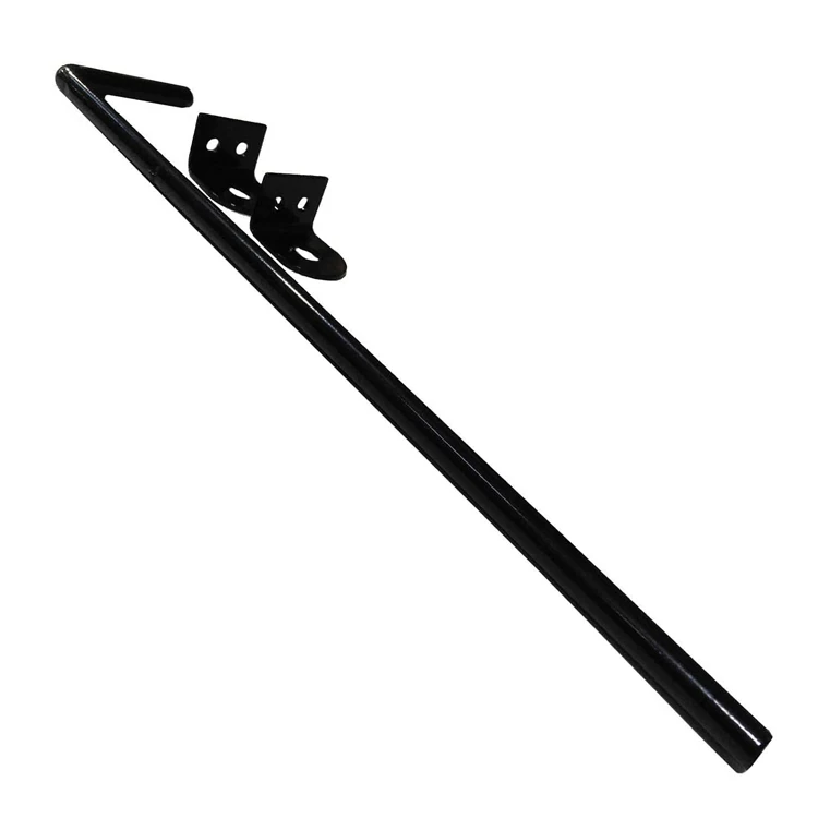 Hot Sale Heavy Duty Drop Rod Black Cane Bolt Drop Rod Gate Hardware Wood Fence Gate Ground Latch Wooden Gates