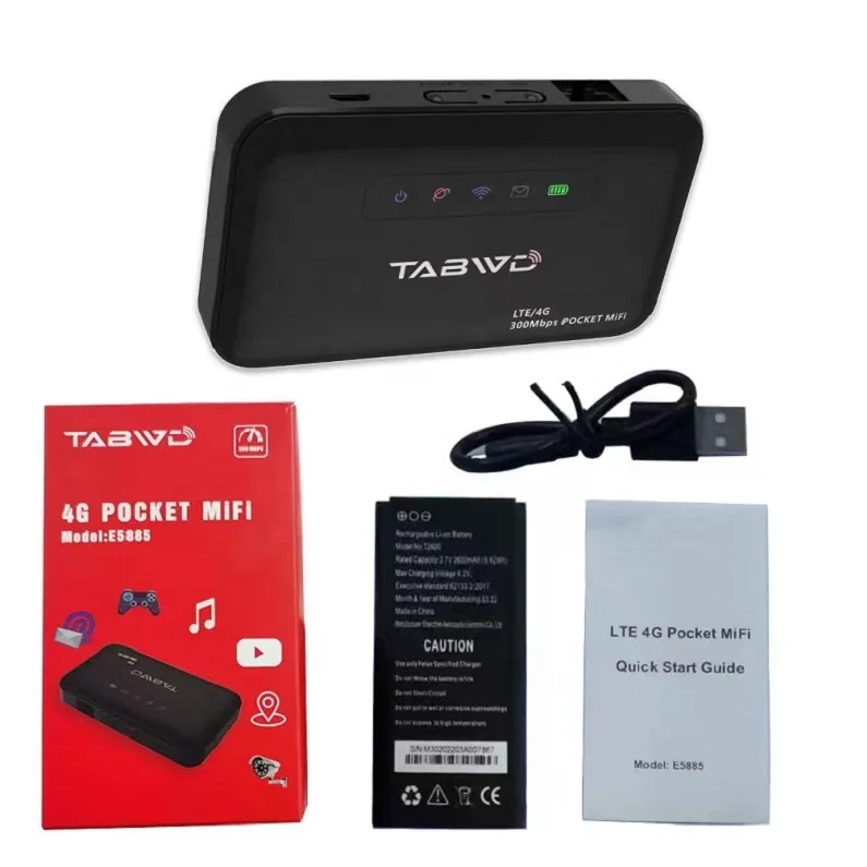 TABWD 4G Карманный Wifi с портом lan E5885 300 Мбит/с Лучший 4G WiFi роутер с VPN 4G Band B1/2/3/4/5/7/8/20/38/40/41 VS MF6875