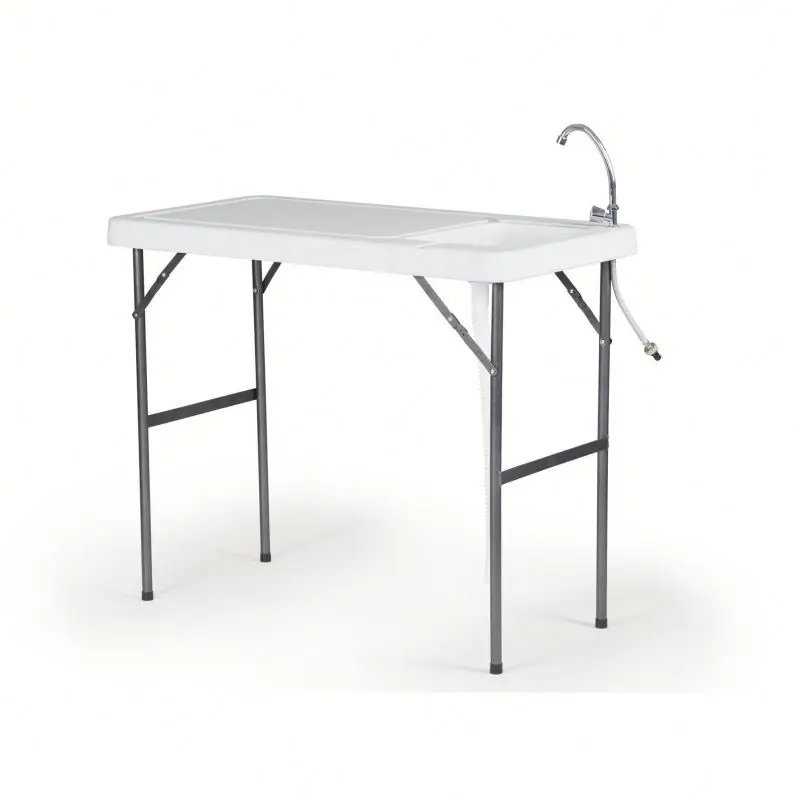 hot selling Plastic foldable fish cleaning table for party and events